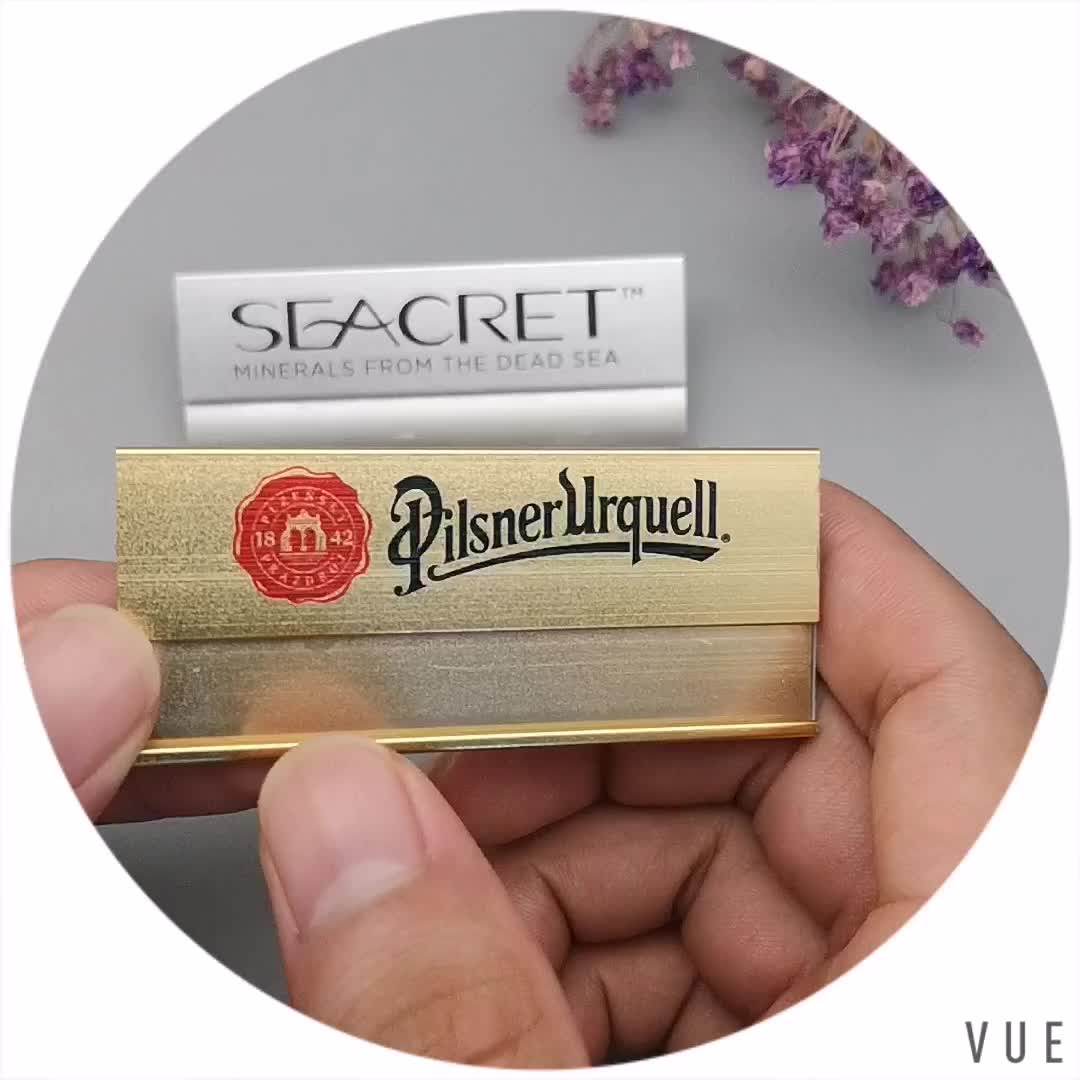 Top Quality Custom Metal Unique Printing Hotel Staff Name Tag Buy Metal Blank Name Tags,Pin