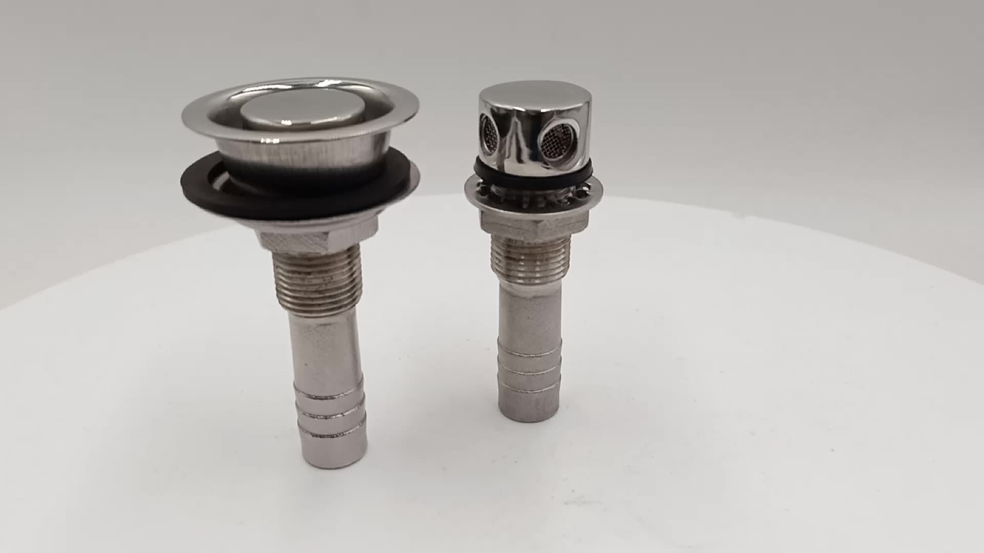 Marine 316 Stainless Steel Fuel Gas Tank Air Vent Cowl Vent 5/8" for