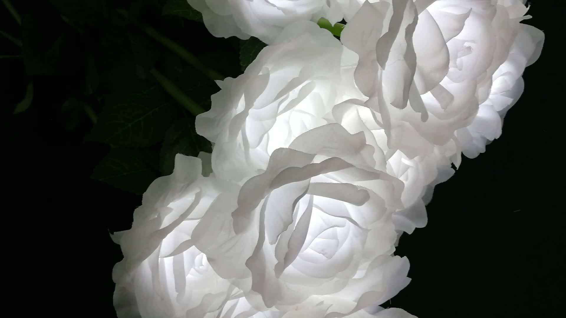 Wedding Decoration Artificial Roses Wholesale Quality Silk Led Flower