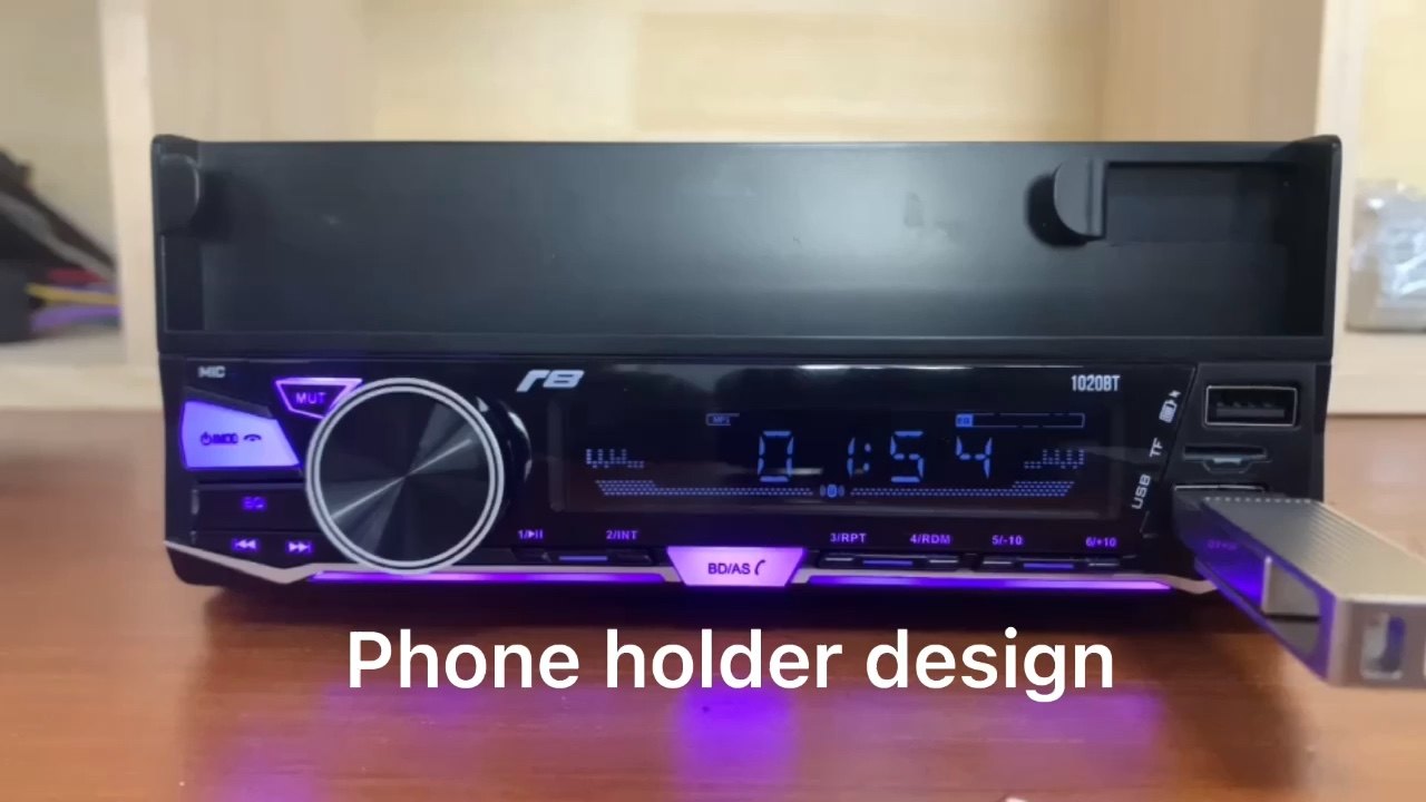 Auto Audio Double Usb Car Mp3 Player Stereo Radio 1din Holder With