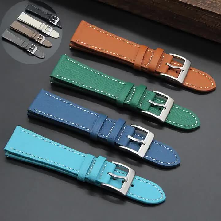 18mm 19mm 20mm 21mm 22mm Quick Release Watch Band Genuine Leather