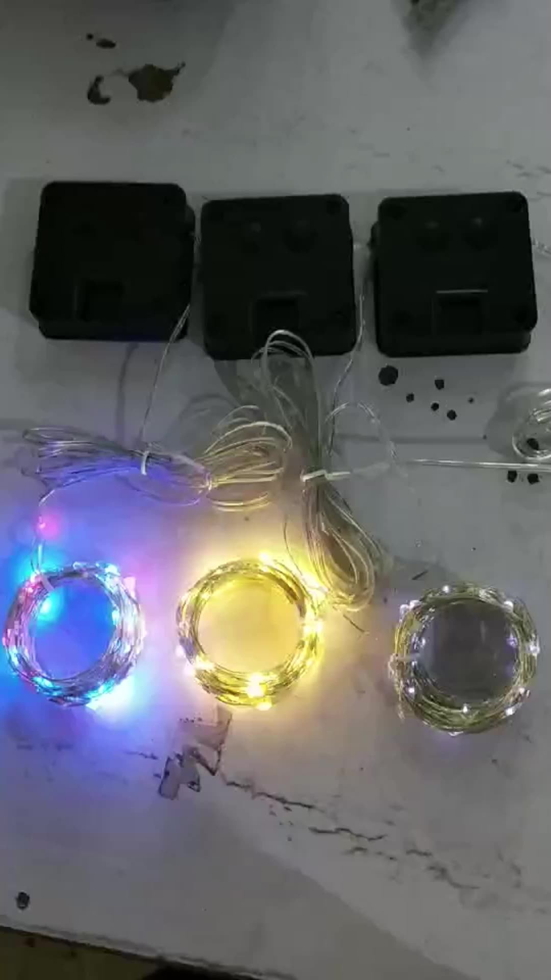 12/22/32m Waterproof Led Solar Copper Wire Christmas Tree Lights