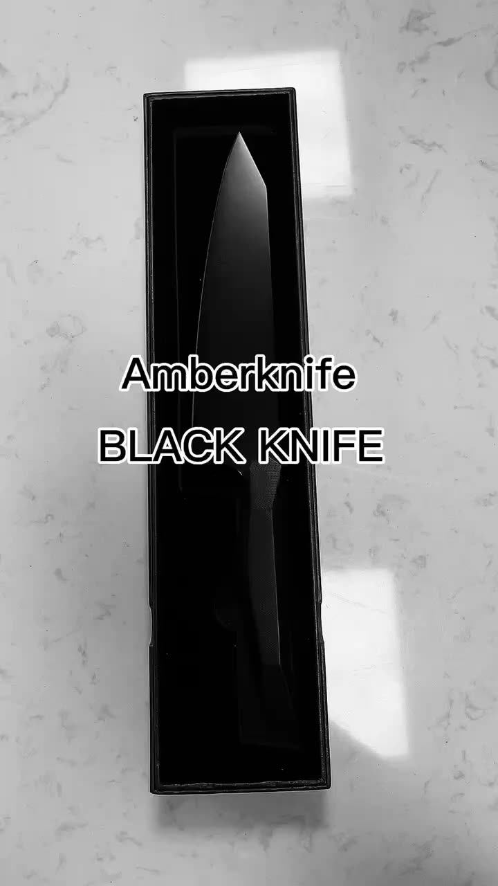 Black Kitchen Knives Carbon Steel Kitchen Knife Stainless Steel Kitchen