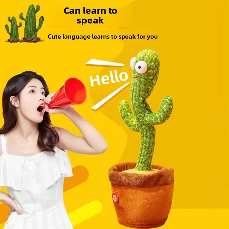 (special Offer) Learn to Talk Toys Dancing Cactus Twisting Cactus Baby Can Sing and Dance Children's Day