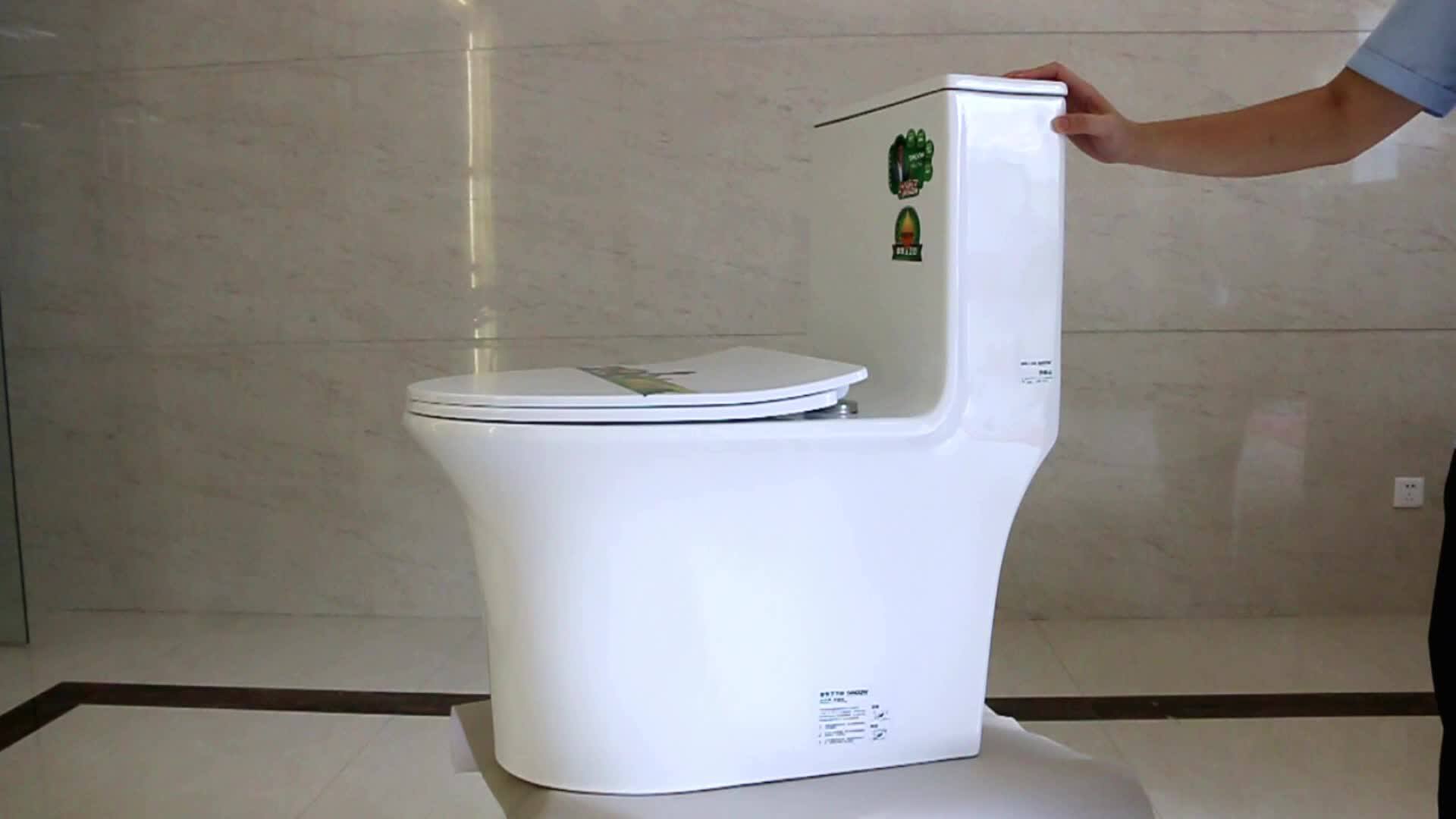 Modern Design European Style Round Siphonic Onepiece Wc Toilet With