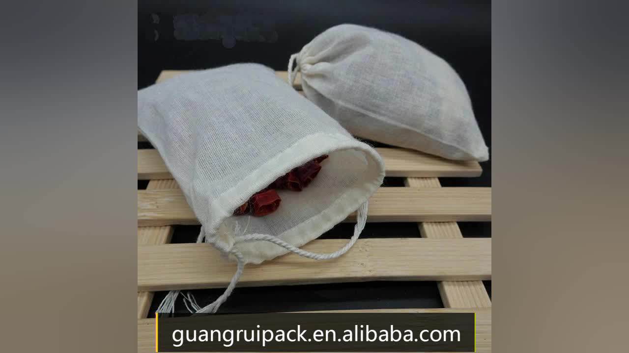 Wholesale Empty Reusable Organic Cotton Muslin Bath Tea Bags Buy