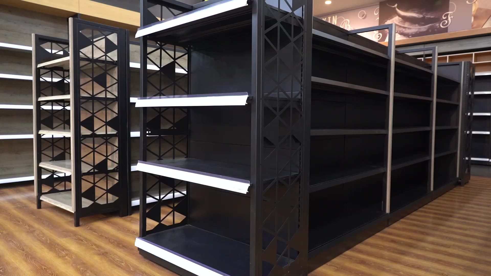 Wholesale Heavy Duty Metal Display Shelf Rack Grocery Store Supermarket