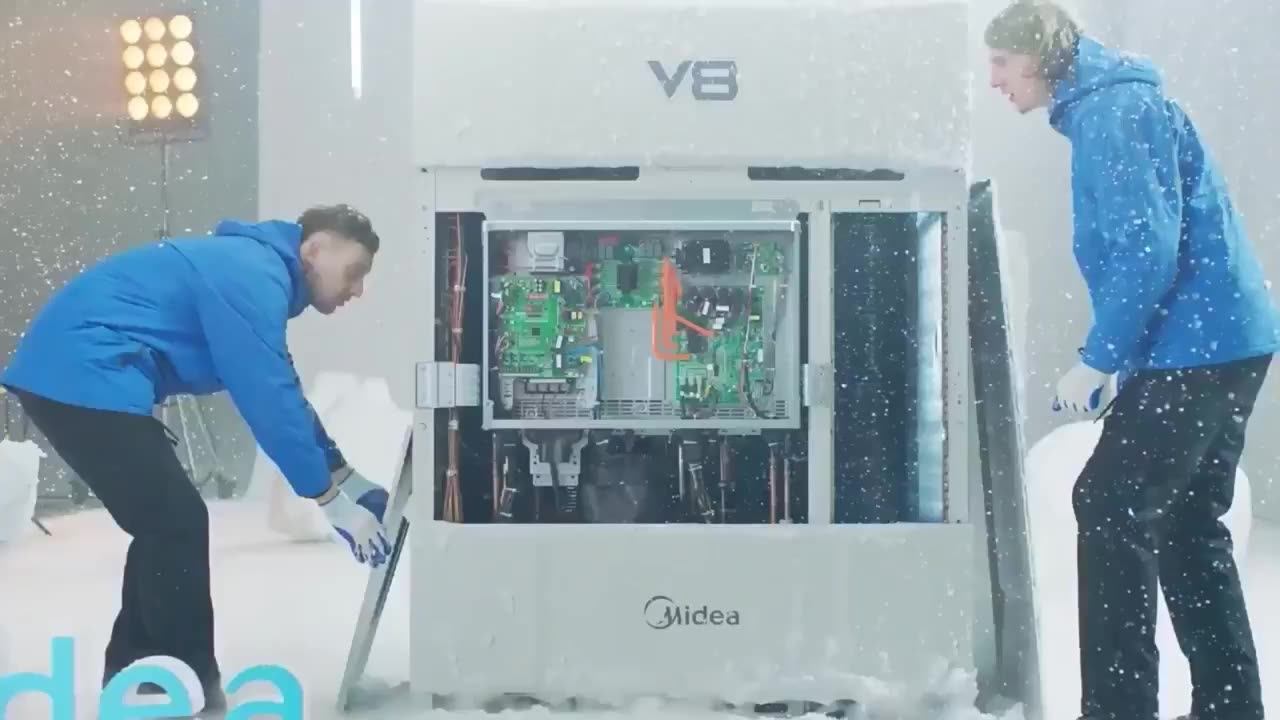 Midea Wired Controller Vrf V8 Double Duty Cycling 40kw Smart Floor Air Conditioner Inverter