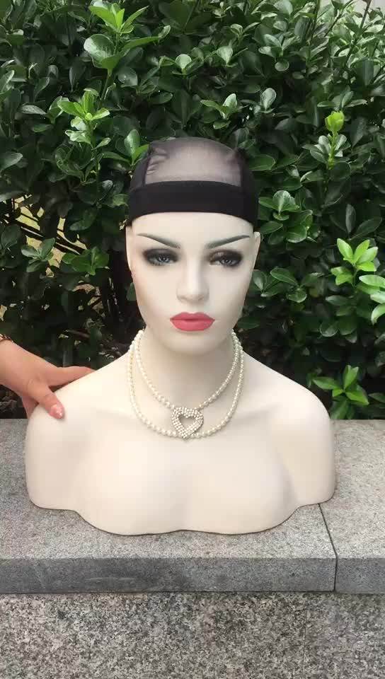 Custom Logo Japanese Mesh Wig Cap Black Dome Stretchable Thin Weaving