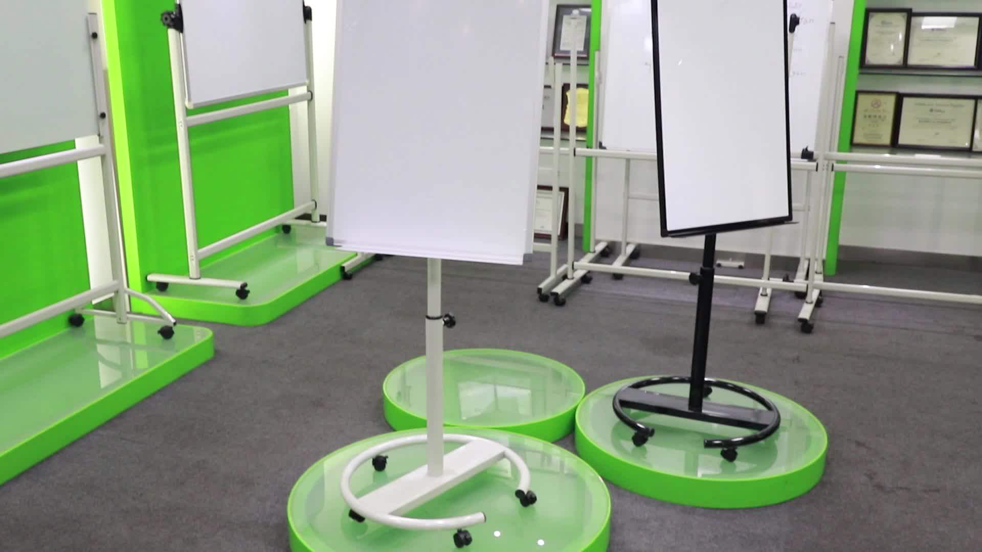 Mobile White Board 47 X 32 Inches Big Double Sided Dry Erase