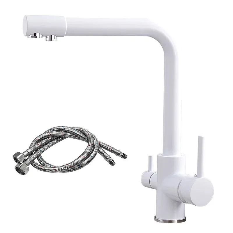 all-bronze three-in-one water faucet Sanwater kitchen kitchen pure water direct drinking cold and cold water purifier water faucet