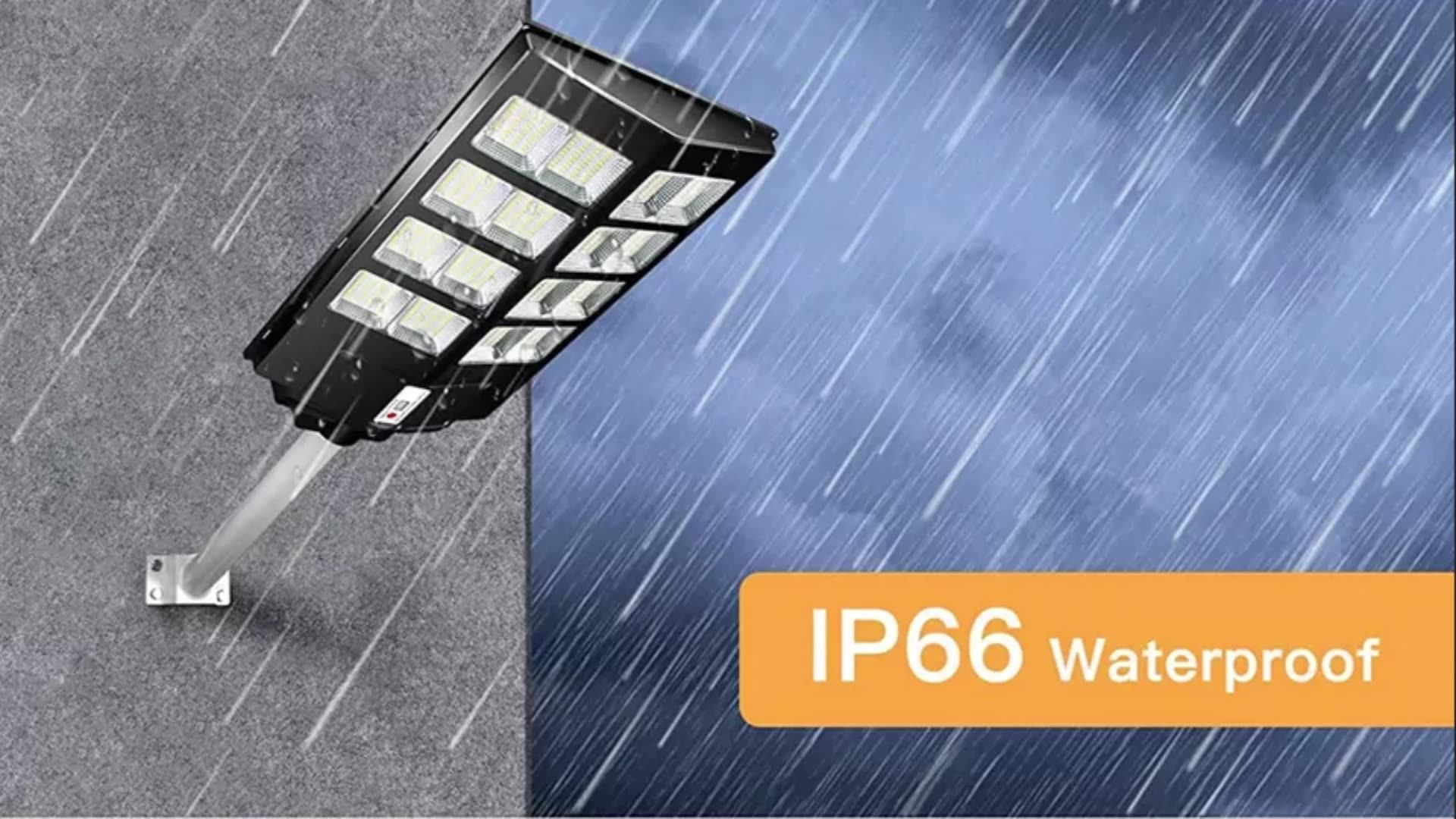 Hofoled Aluminum Solar Street Light With Remote Control Outdoor Ip65