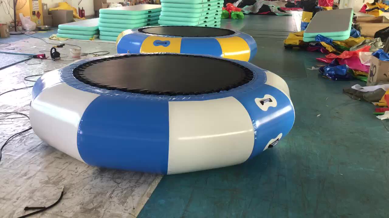 6.5ft,10ft Inflatable Water Trampoline For Summer Water Sport Pvc