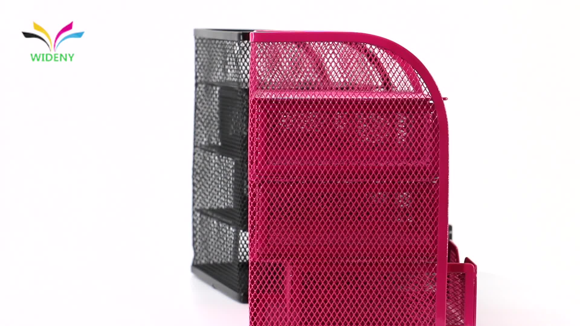 Wideny Office Mesh Cute Desk Accessories Organizer Caddy 3 Drawer