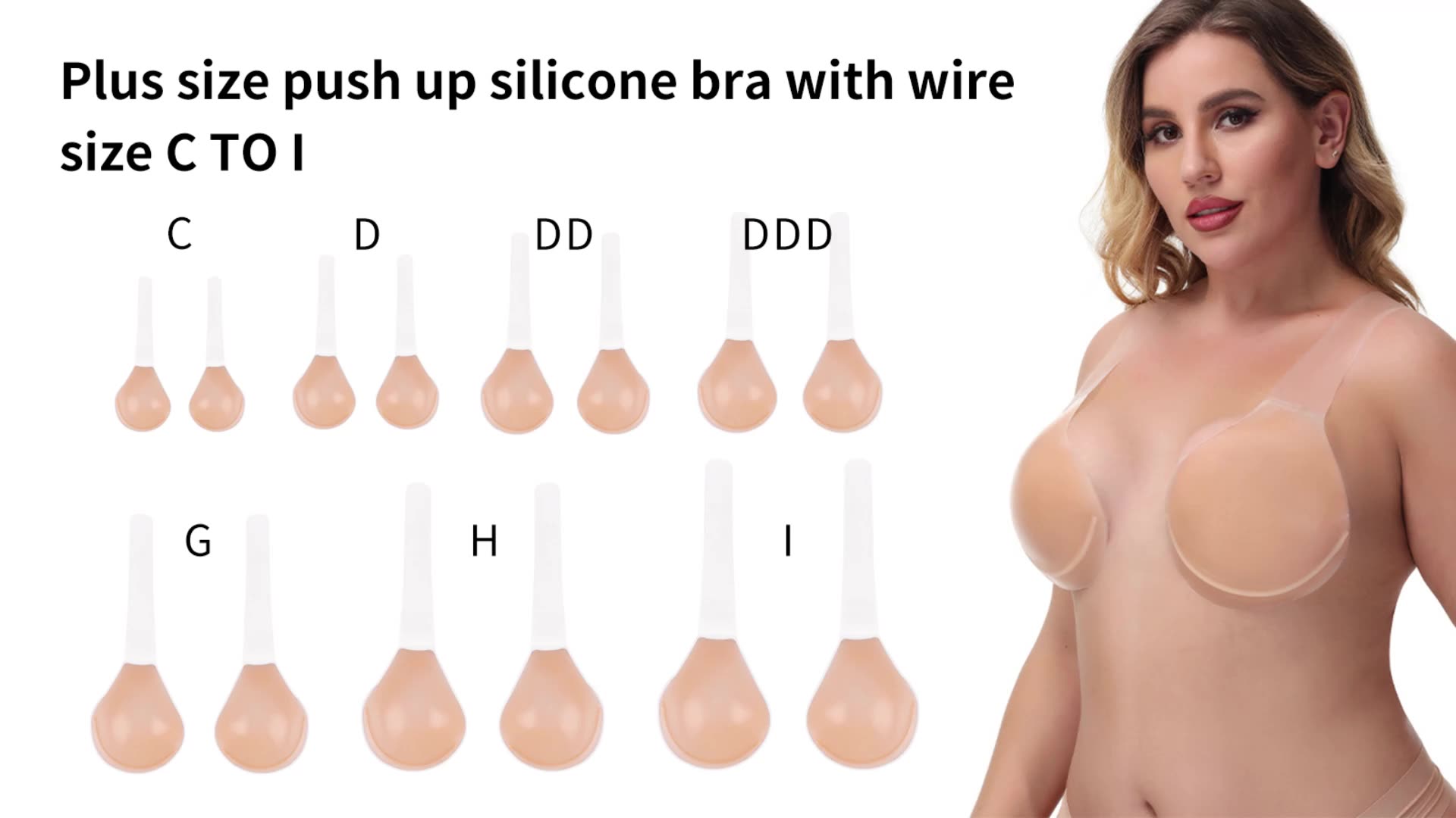 strapless silicone bra push up boobs