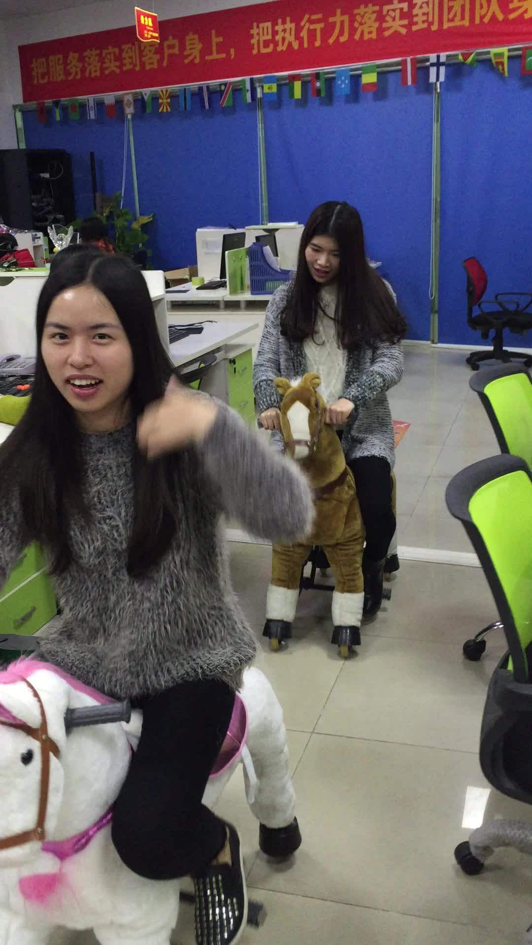 Hi Ce Standard Life Size Mechanical Kids Swing Spring Jumping Horse