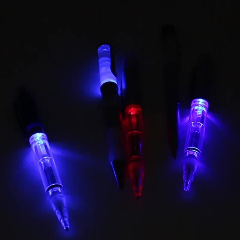 Back To Shcool Led Light Up Pen Novelty Ballpoint Pen With Black Or