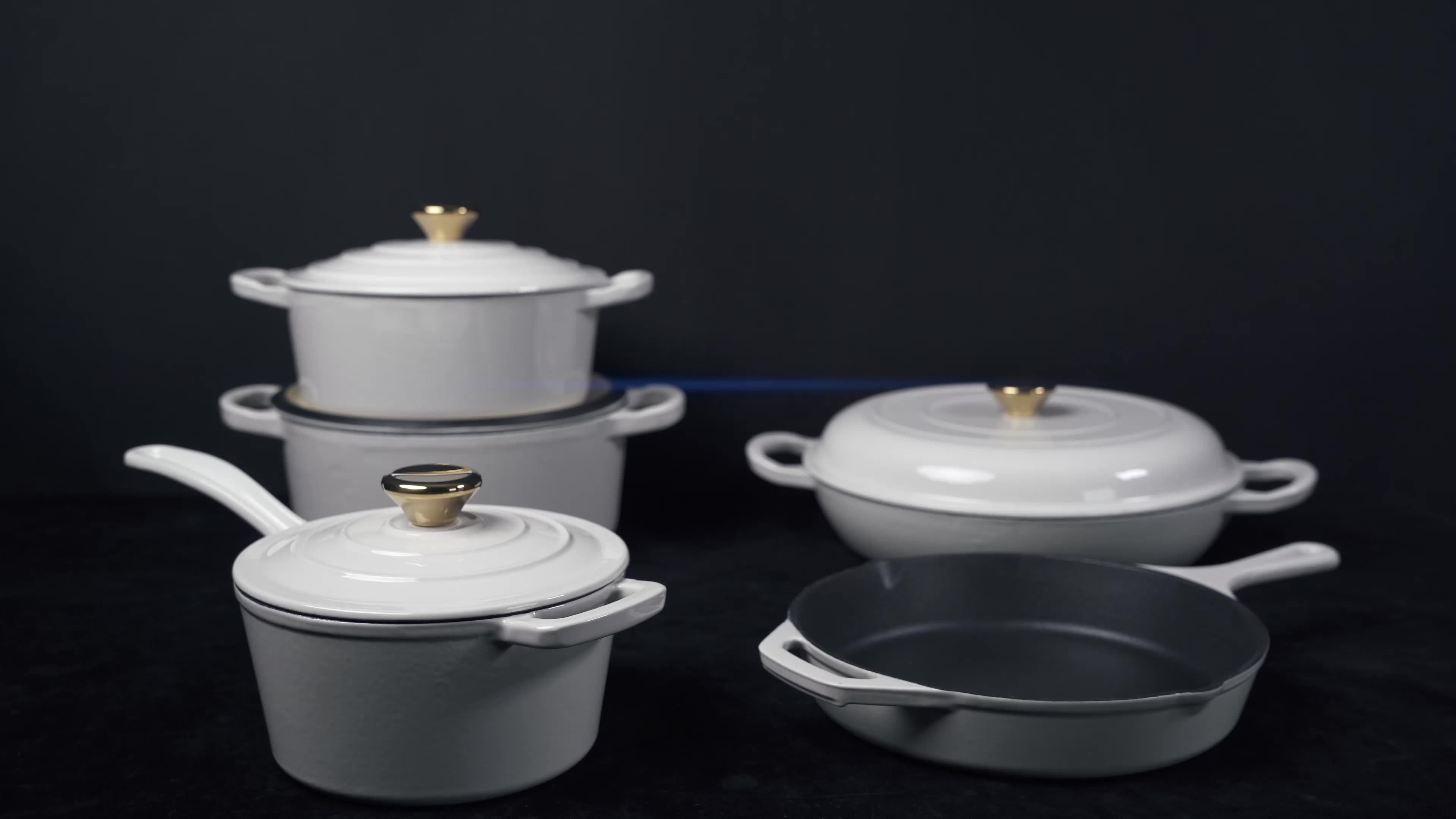 Cookercool Commercial Kitchen Cast Iron Cooking Ware Non Stick Enamel