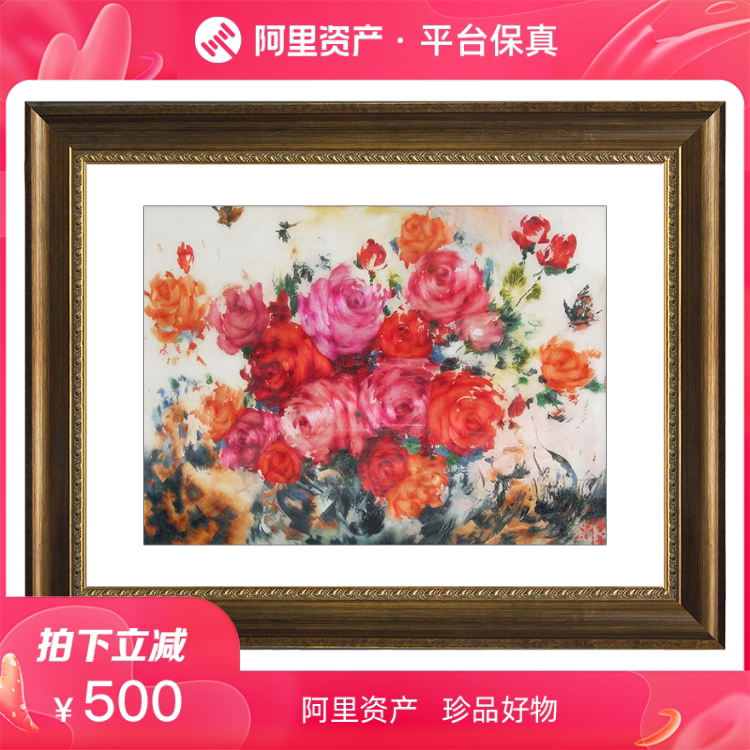 (Ingenuity Suzhou Embroidery) Pure Hand Embroidery Living Room Decorative Hanging Painting 