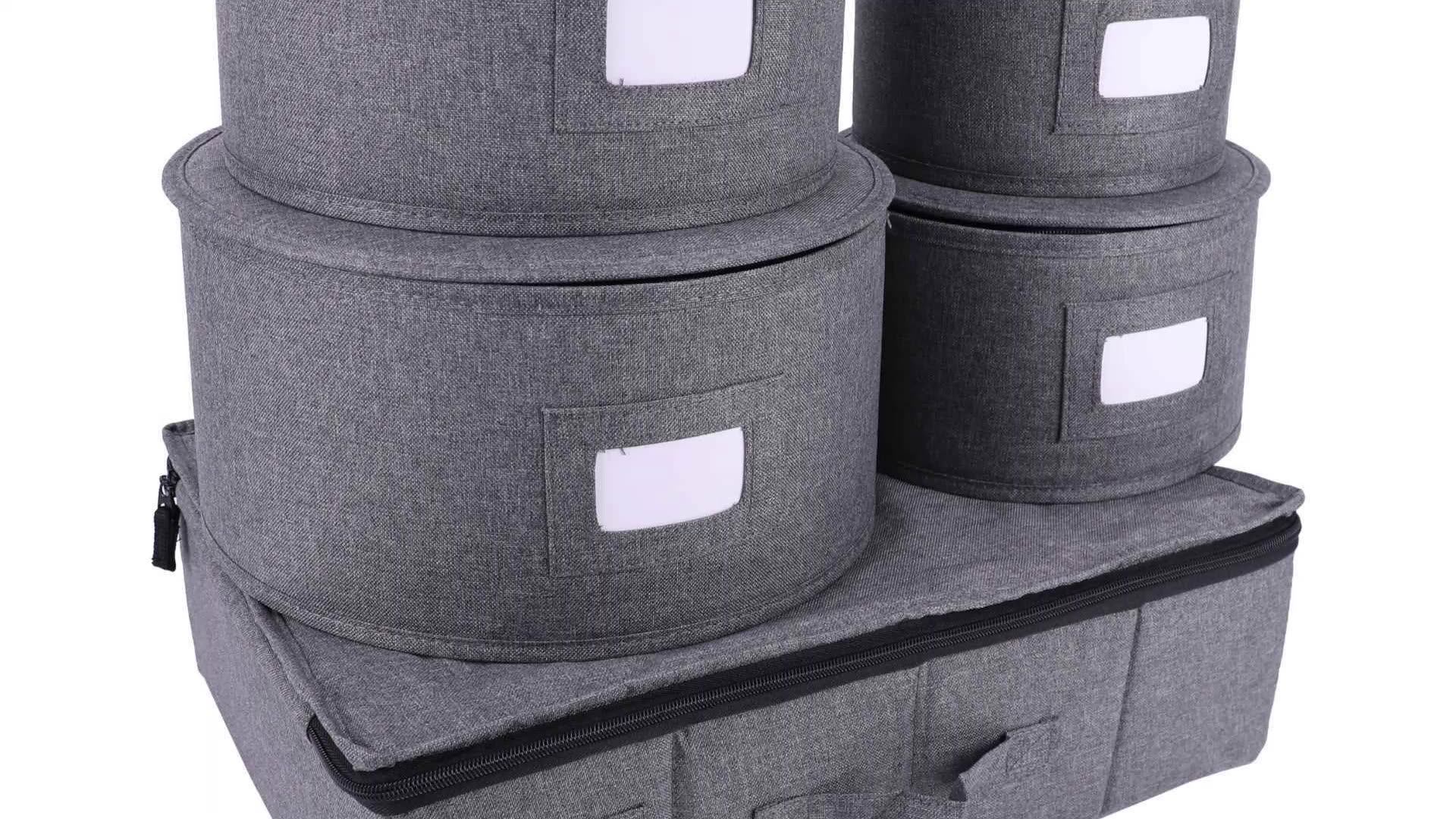 China Dinnerware Storage Organizer 5 Pieces Set Platter Storage