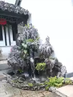 Large real stone rockery water fountain fish tank can raise fish balcony fish pond courtyard garden villa outdoor ornaments