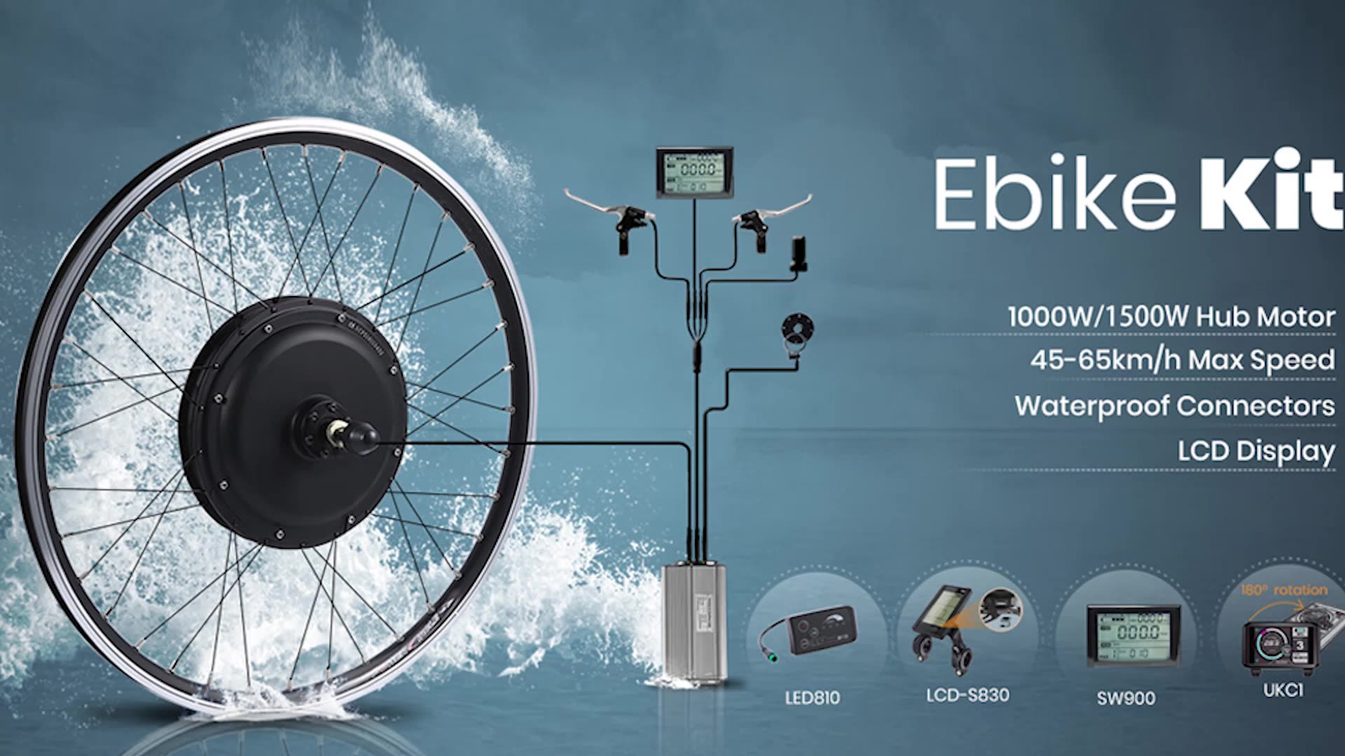 Ncyclebike Electric 10inch Wheel Wheelbarrow Hub Motor Conversion Kit