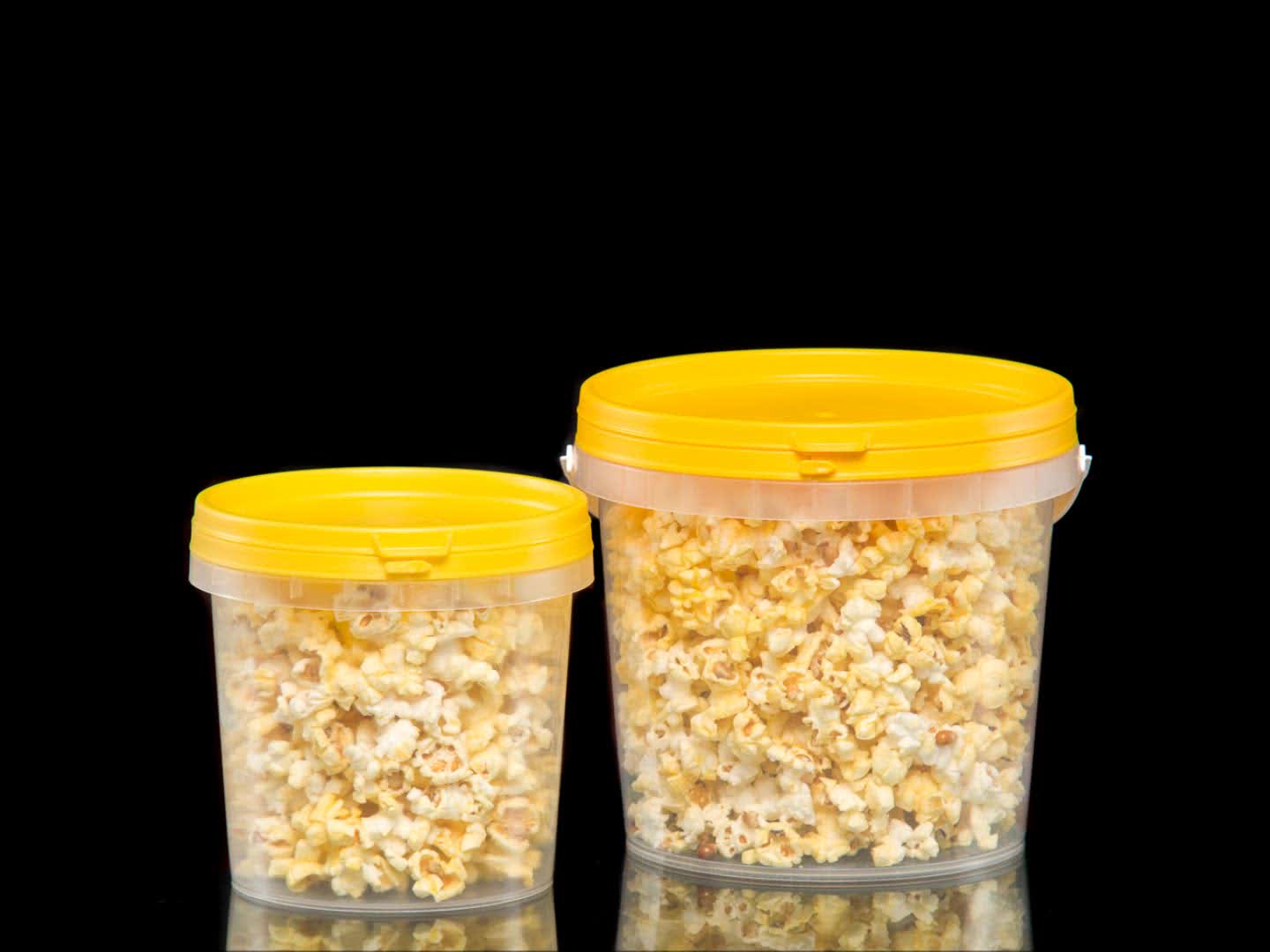 2 Liter Plastic Ice Cream Containers Foodstuffs Popcorn Tub Tw Printed