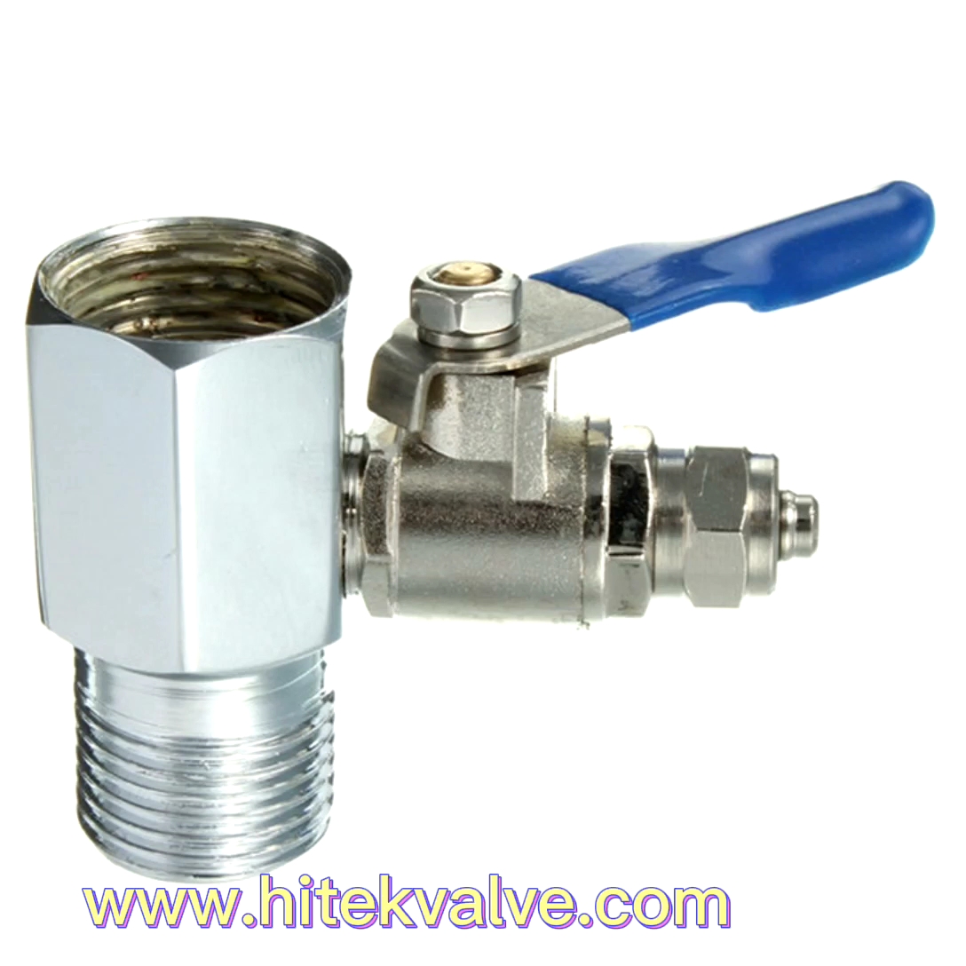 Water Filter Feedwater Valve 1/2" FIP x 1/2" MIP x 3/8" OD Tube for RO Systems 