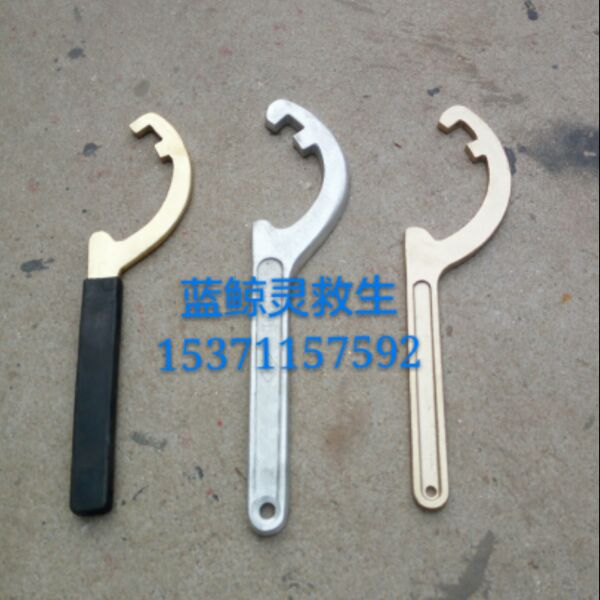 Chinese-German leather dragon joint buckle wrench fire hose joint wrench fire hydrant pipe tooth interface wrench aluminum alloy
