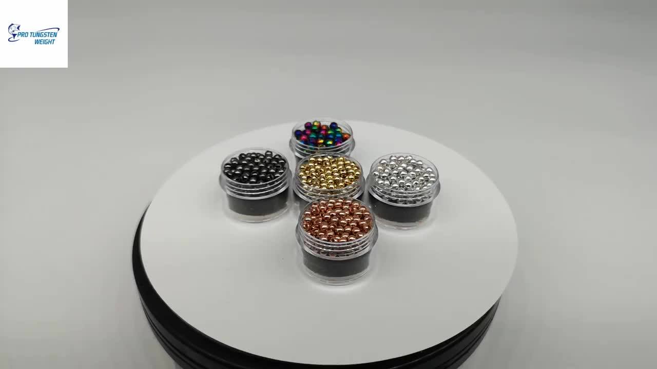 Pro Tungsten Weight Plated Slotted Beads Fly Tying Tungsten Beads Bulk