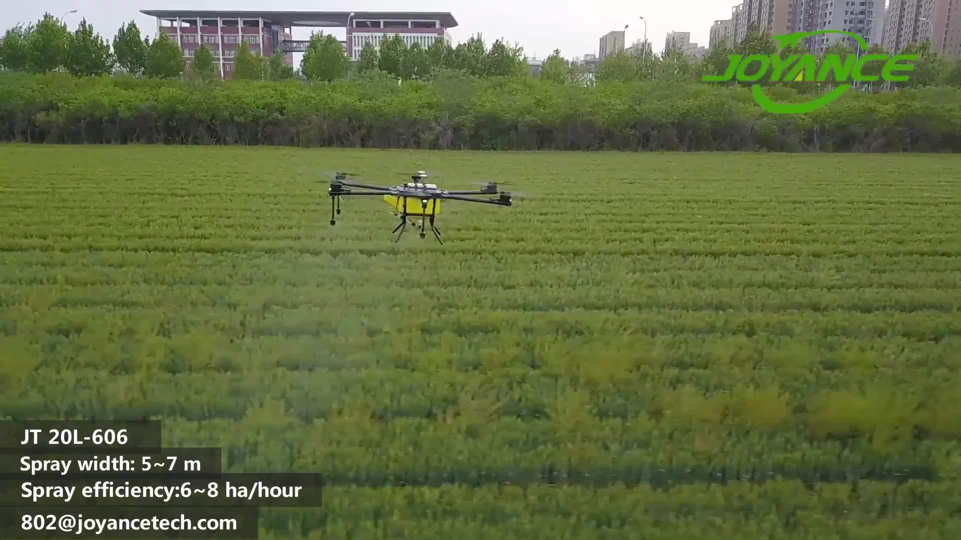 20 L Unmanned Aerial Vehicles Agricultural Drone Sprayer Aircraft