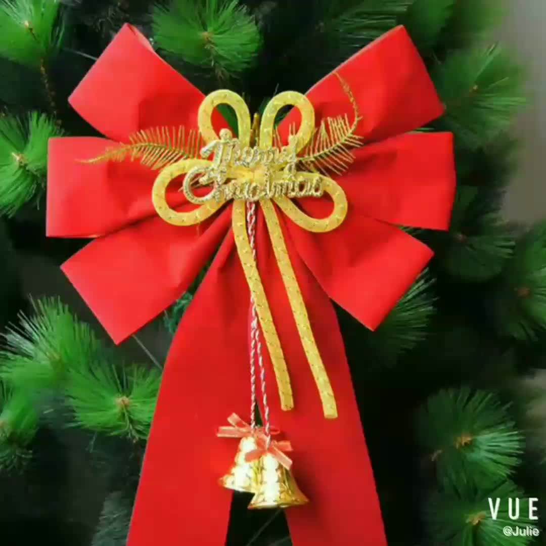 Out Door Glitter Pvc Christmas Ornaments Bows Buy Christmas Ornaments