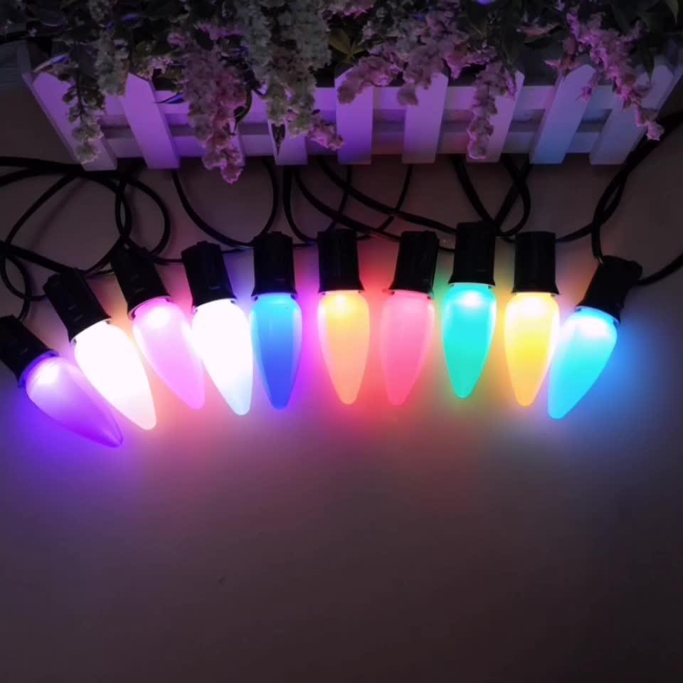 Best Quality C9 Assorted Ceramic Replacement Christmas Light Bulbs For