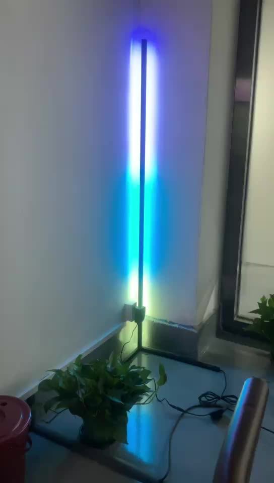 Led Corner Floor Lamp Standing Lamp With Rgb Strips For Home Decoration