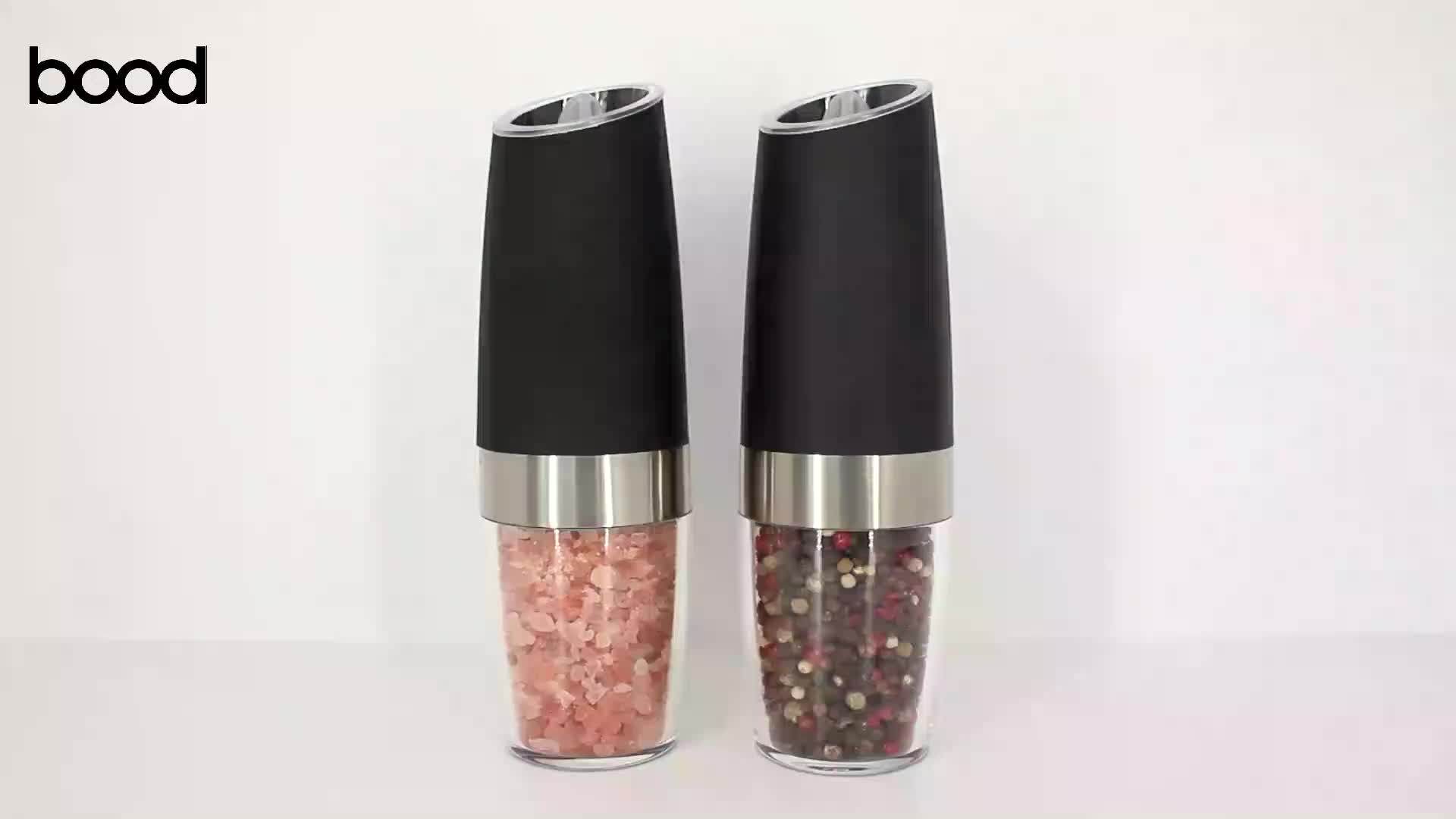 Amazon Hot Sale Upside Down Gravity Salt And Pepper Mill Automatic Grinder Set Lfgb Ce Rohs