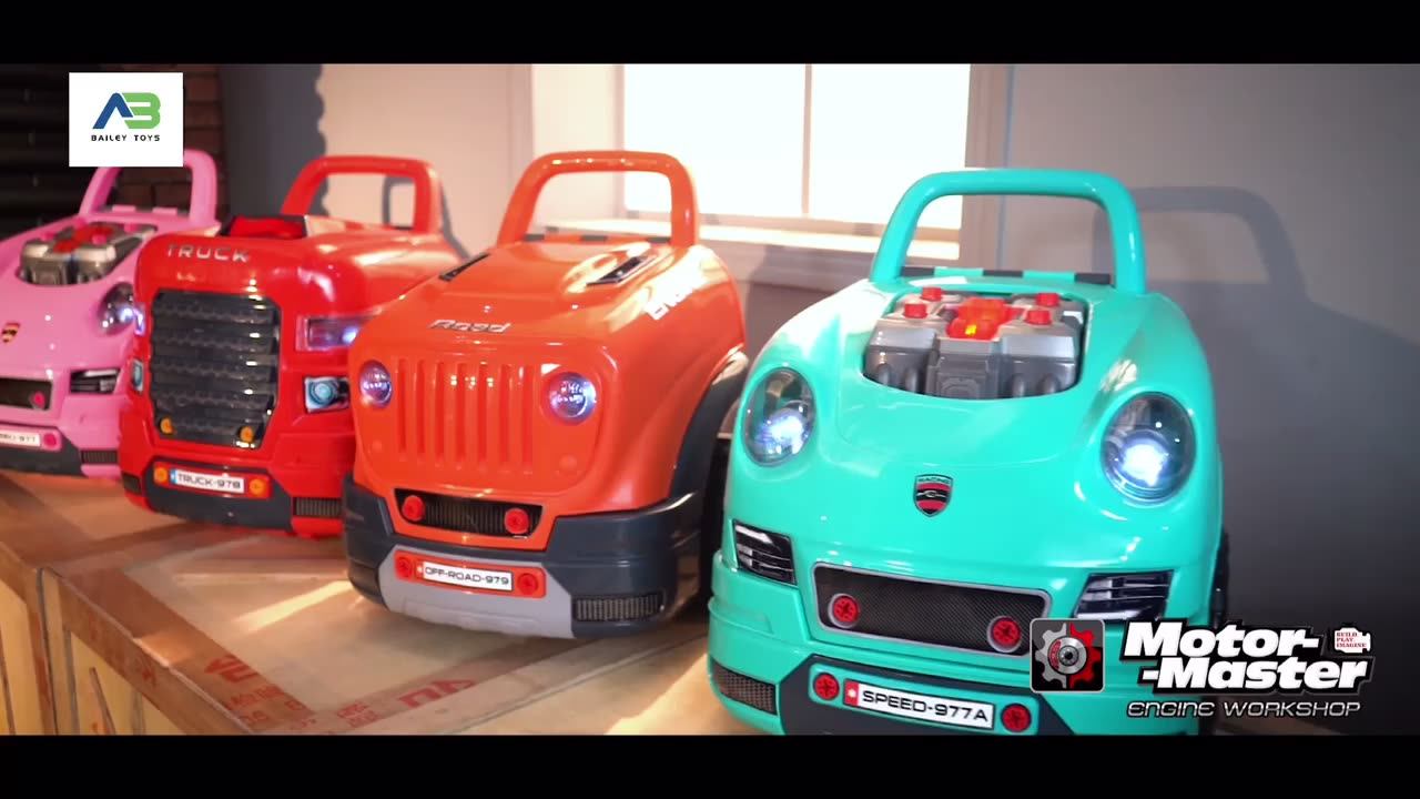 Children Plastic Disassembly Toy Car Repair Motor Master Diy Electric