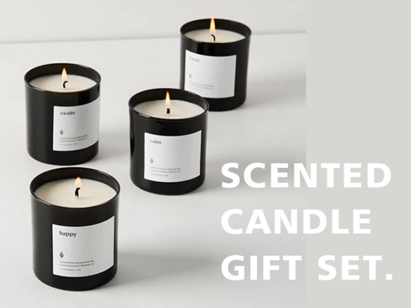 Gift Black Wholesale Unique Scented Candles Luxury Aromatherapy Buy