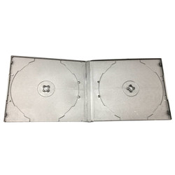 더블 피스 소프트 접착 디스크 박스 플라스틱 DVD/CD 이중 디스크 포장 상자 필름 설치 가능한 인서트 200 조각/박스