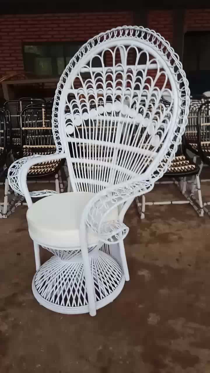 Adult Natural Rattan Peacock Chairs For Wedding Chair Indonesia