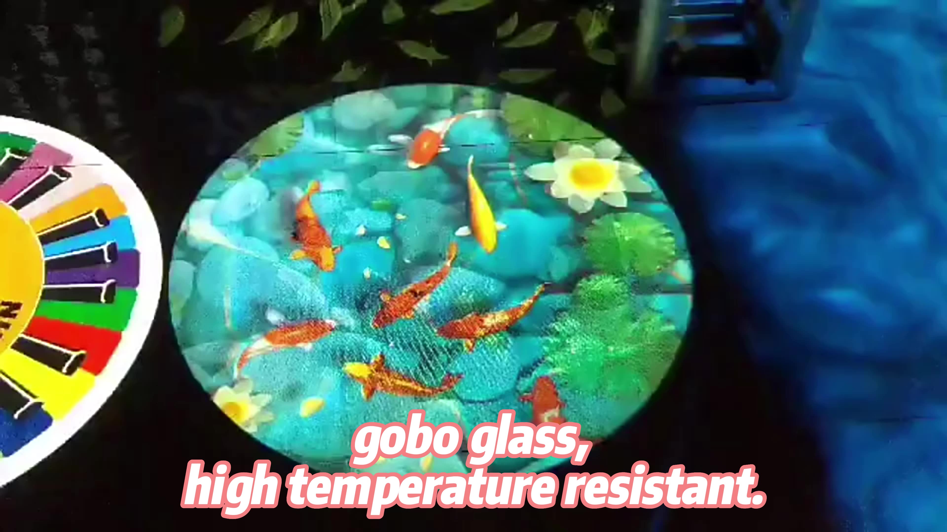 High Temperature Resistance Customized Glass Gobo Logo Blank Proyector