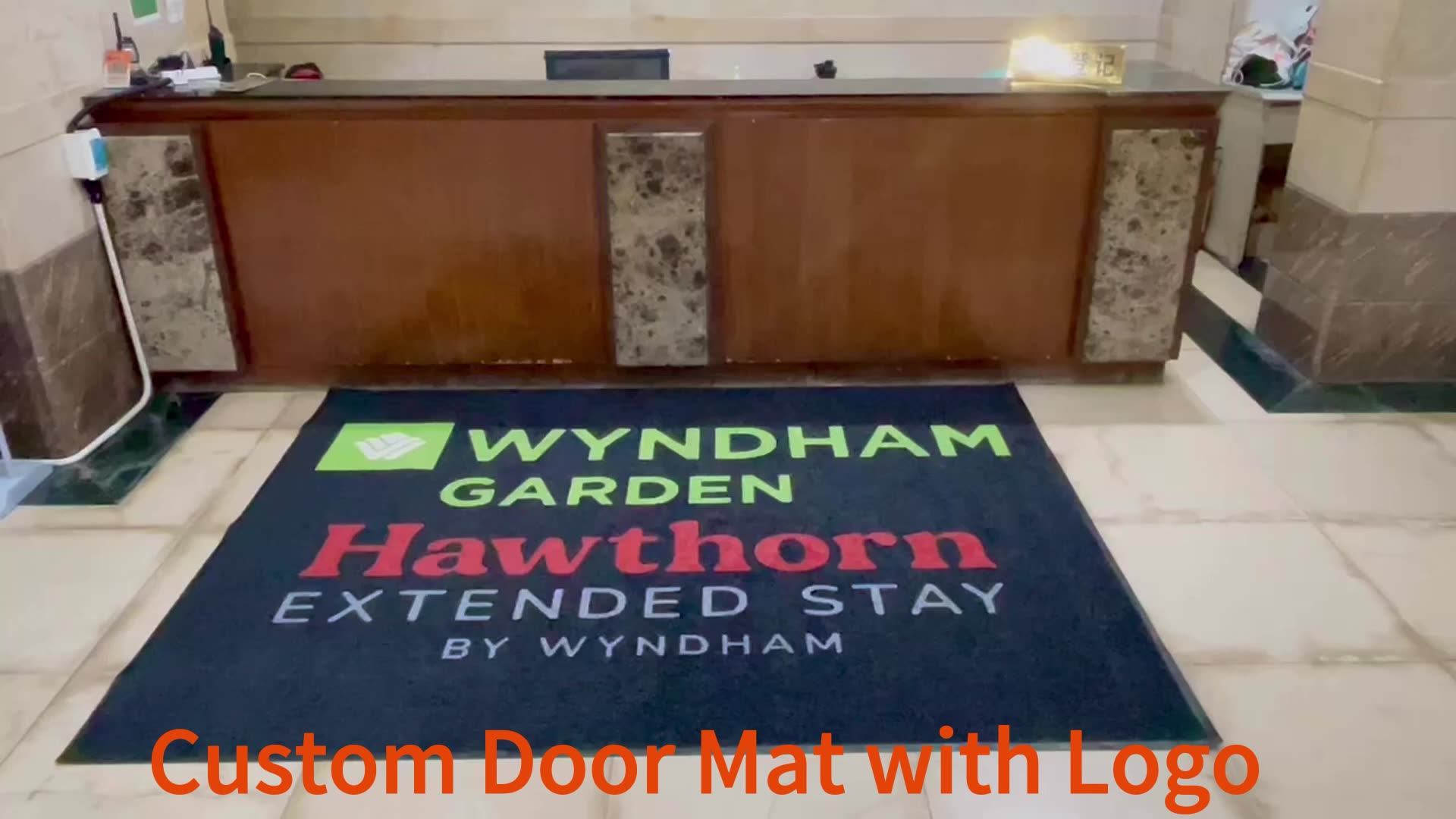 Personalized Logo Custom Doormat Commercial 3d Printed Business Brand
