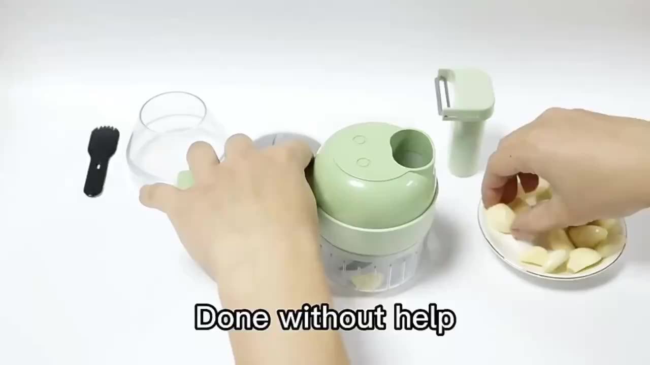 2023 Portable Electric Vegetable Cutter Set Multifunction Vegetable