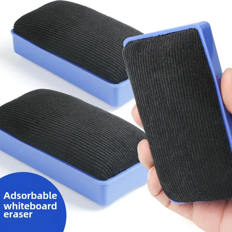 Deli 7837 whiteboard eraser medium size with magnetic suction Green Eraser painting eraser super clean office school training