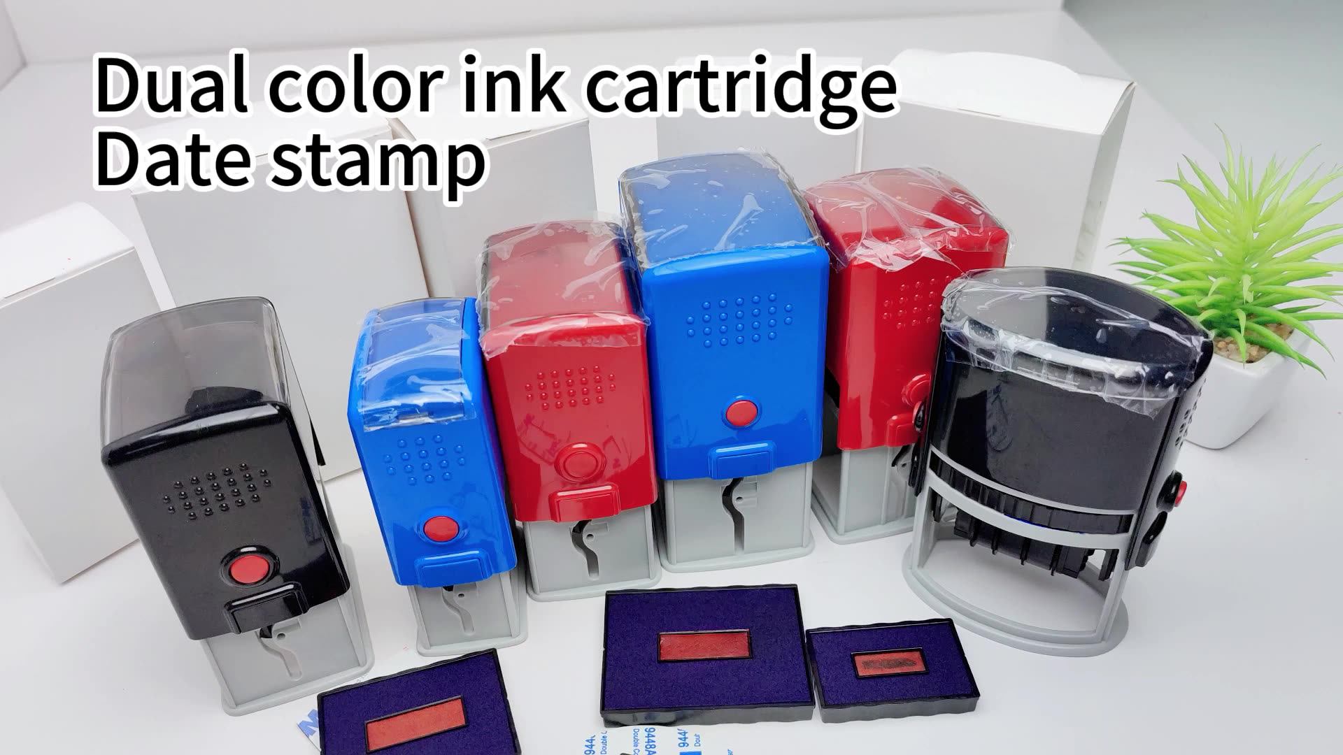 Manufacturer Customized Oval Selfink Text Office Stamp Text Self Inking Stamp Automatic Handle