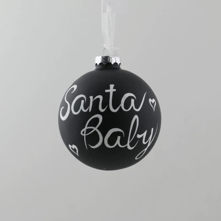 Cheap Bulk Christmas Gifts Painting Red Glass Christmas Ball For