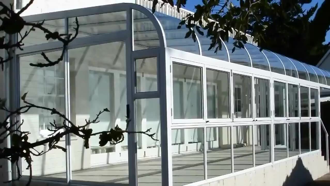 アルミ製六角形八角形ウィンターガーデンサンルームガラス温室サン