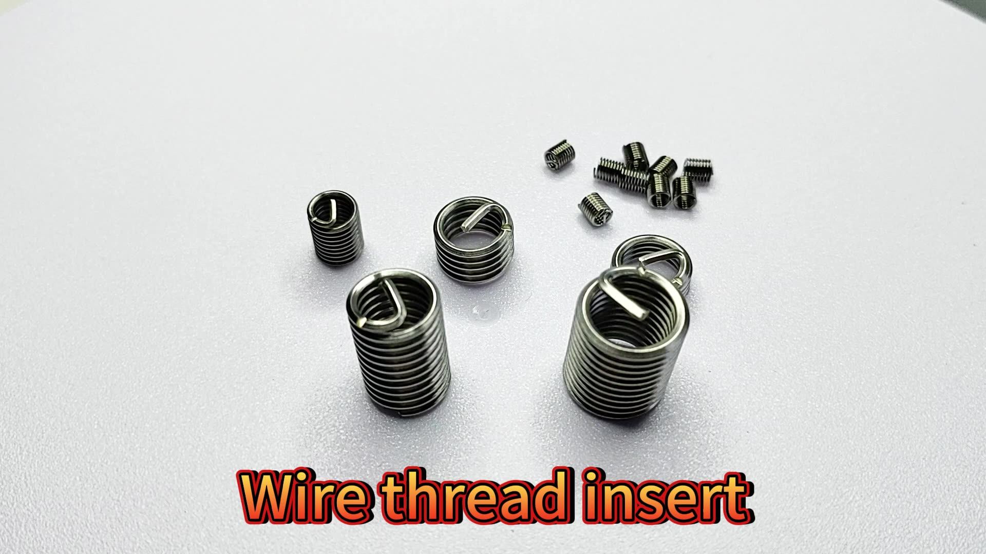 Metric Wire Thread Inserts Machine Tool Threading Inserts For Plastic Stainless Steel Wire
