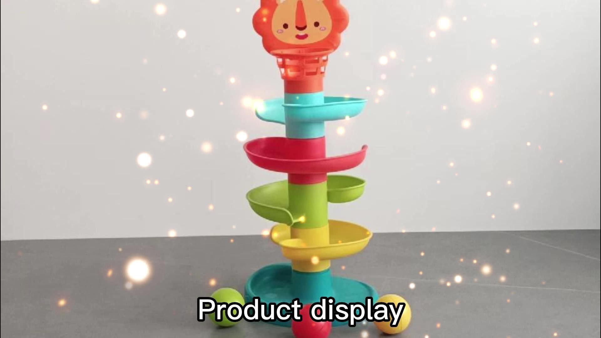 5 Layer Ball Drop And Roll Swirling Tower Huanger Roll Ball Toys