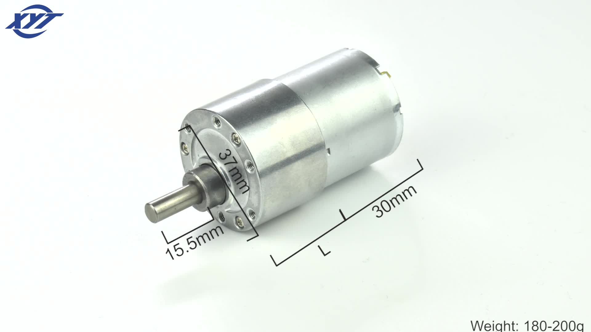 XYT JGB37-3530 37mm高出力ミニギアモーターユニバーサル12/24V