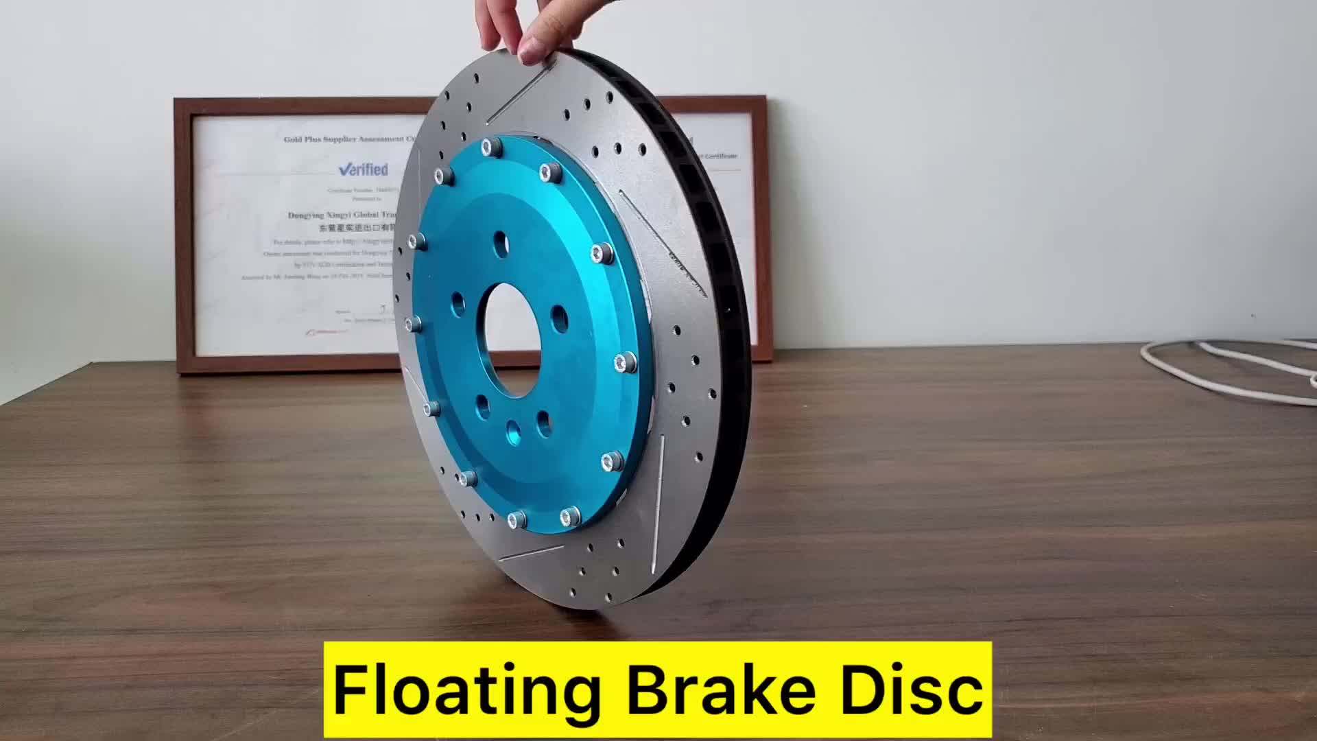 Drilled And Slotted Modified Brake Disc Rotor Floating Auto Brake Disc